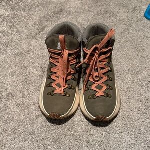 Sorel Winter Boots in Olive and Coral